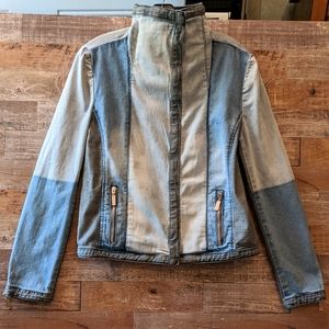 Massey's Multi Colored Denim Moto Jacket